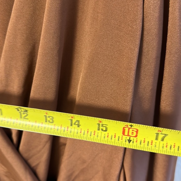 Express caramel satin wrap bodysuit size medium. Never worn. - Picture 5 of 13